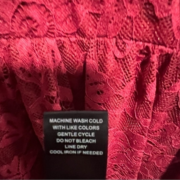 Torrid Red Lace V-Neck Skater Dress, New with Tags - Picture 6 of 9